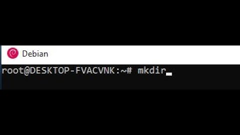 Comando de linux para crear archivos mkdir