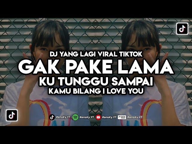 DJ KU TUNGGU SAMPAI KAMU BILANG I LOVE YOU DJ GAK PAKE LAMA‼️ DJ TIKTOK VIRAL 2023‼️ class=