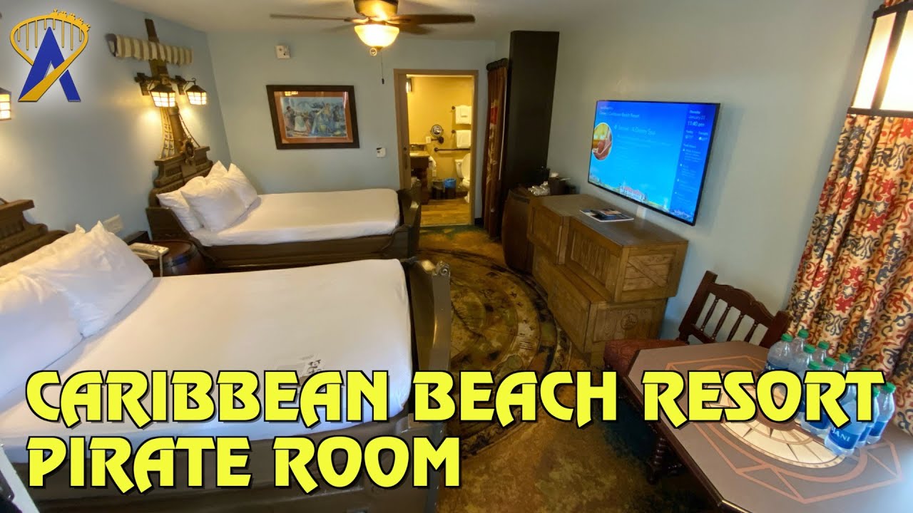 Pirate Room Tour at Disney's Caribbean Beach Resort - Walt Disney World