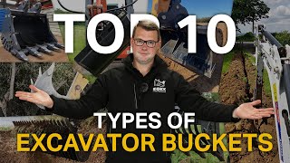 10 TYPES OF EXCAVATOR BUCKETS - Frost Bucket, Utility Bucket & More!