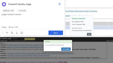 ClusterV3 Quality Judge uhrs hitapp | ClusterV3 Quality Judge hitapp uhrs qualification test💡