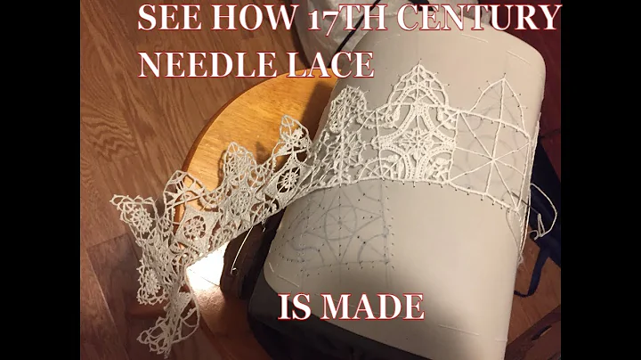 NEEDLE LACE DEMO: How to make needle lace ASMR-sty...