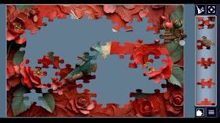 🕊️🌹 Elegant Hummingbird & Roses Jigsaw Puzzle 🧩 | Relaxing & Satisfying Puzzle Challenge screenshot 1
