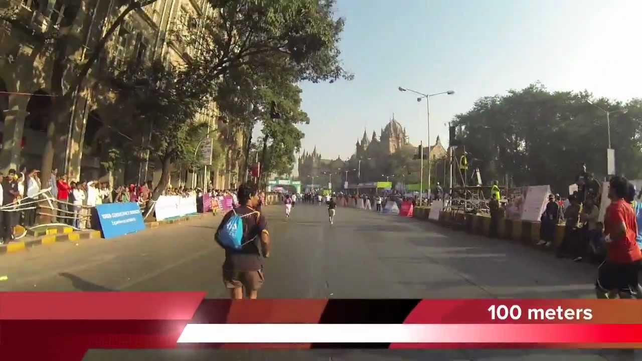 Time lapse running video of Standard Chartered Mumbai Marathon 2013 by