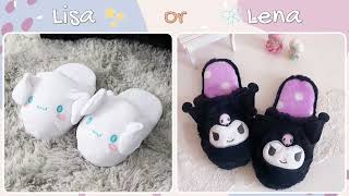 LISA OR LENA 💜💞Sanrio Edition | Clothes, accessories   more fun choices #lisa #lena #sanrio #kuro