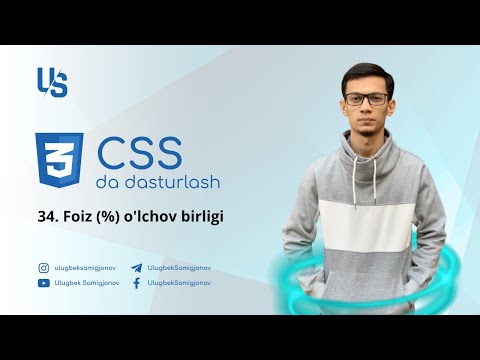 Video: CSS-da foiz nima?