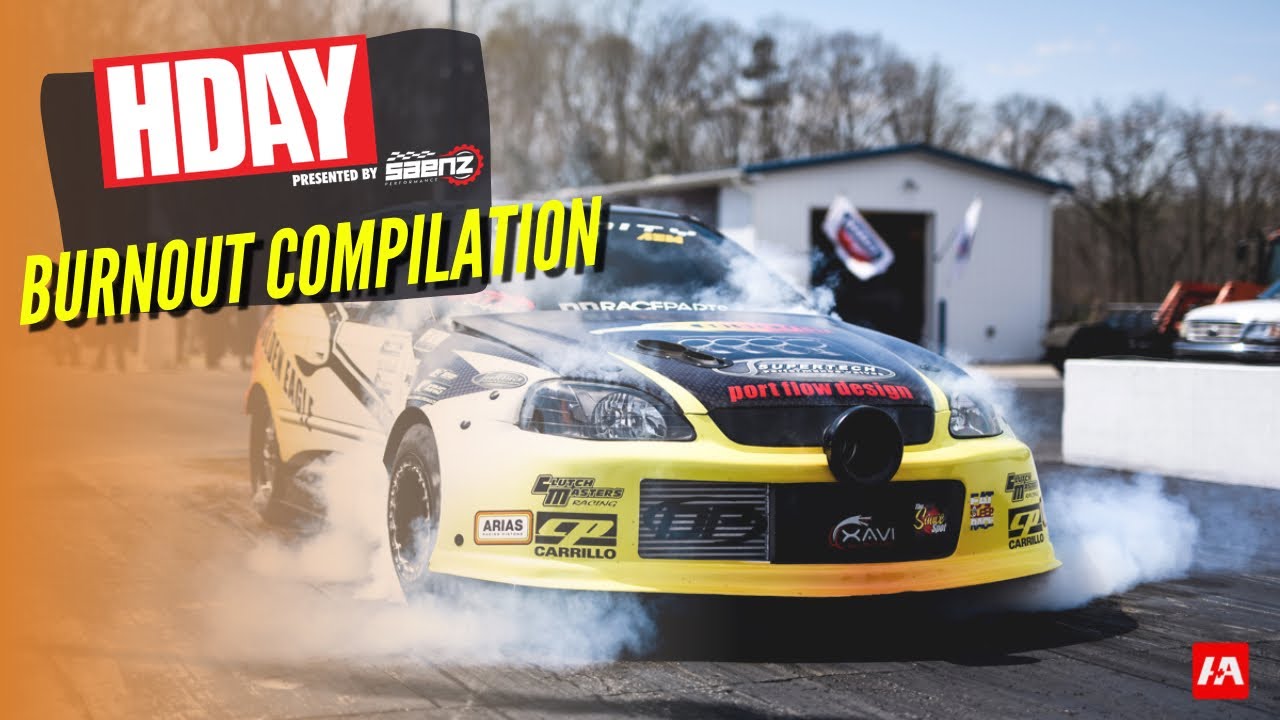 HDay Spring 2019 Honda Acura Drag Racing Burnouts Burnout Compilation Video 4K | H+A Only