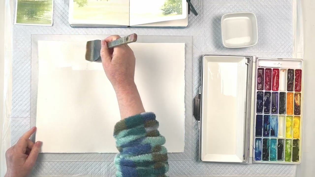 How to Mount Watercolor Paper to Keep your Paper from Buckling