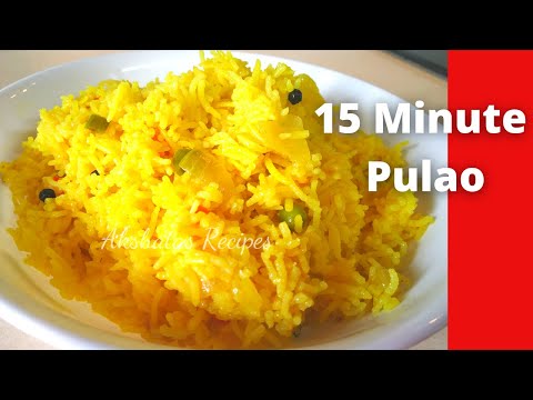 15 minute Pulao|Veg recipe|Quick,simple & delicious