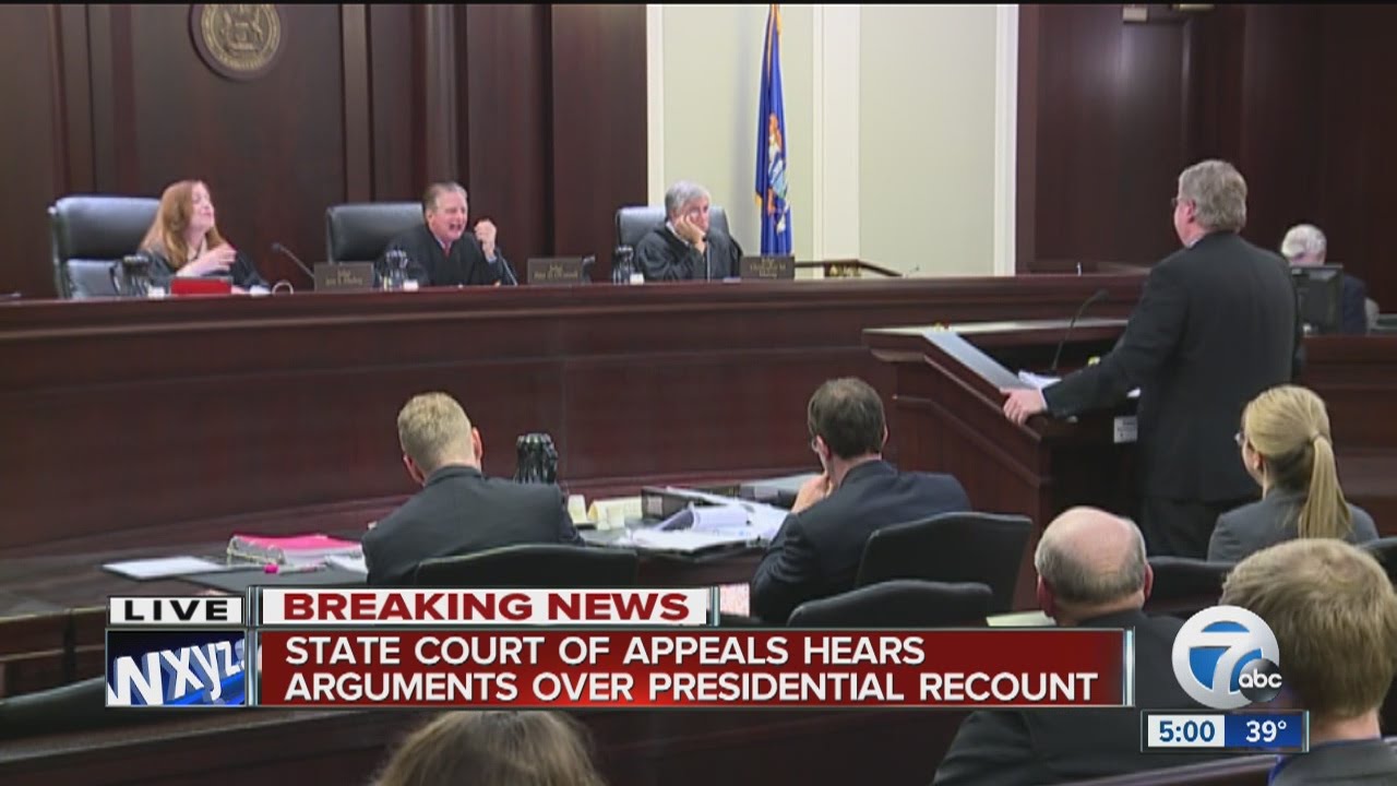 Court Of Appeals Hears Recount Case YouTube Court Of Appeals Hears Recount Case YouTube
