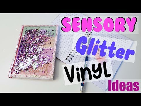 How  to Sensory Glitter Vinyl Ideas Tutorial