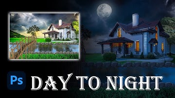 Convert Day Scene to Night Time in Adobe Photoshop - Photoshop Tutorial - Abdullah Zaheer #tutorial