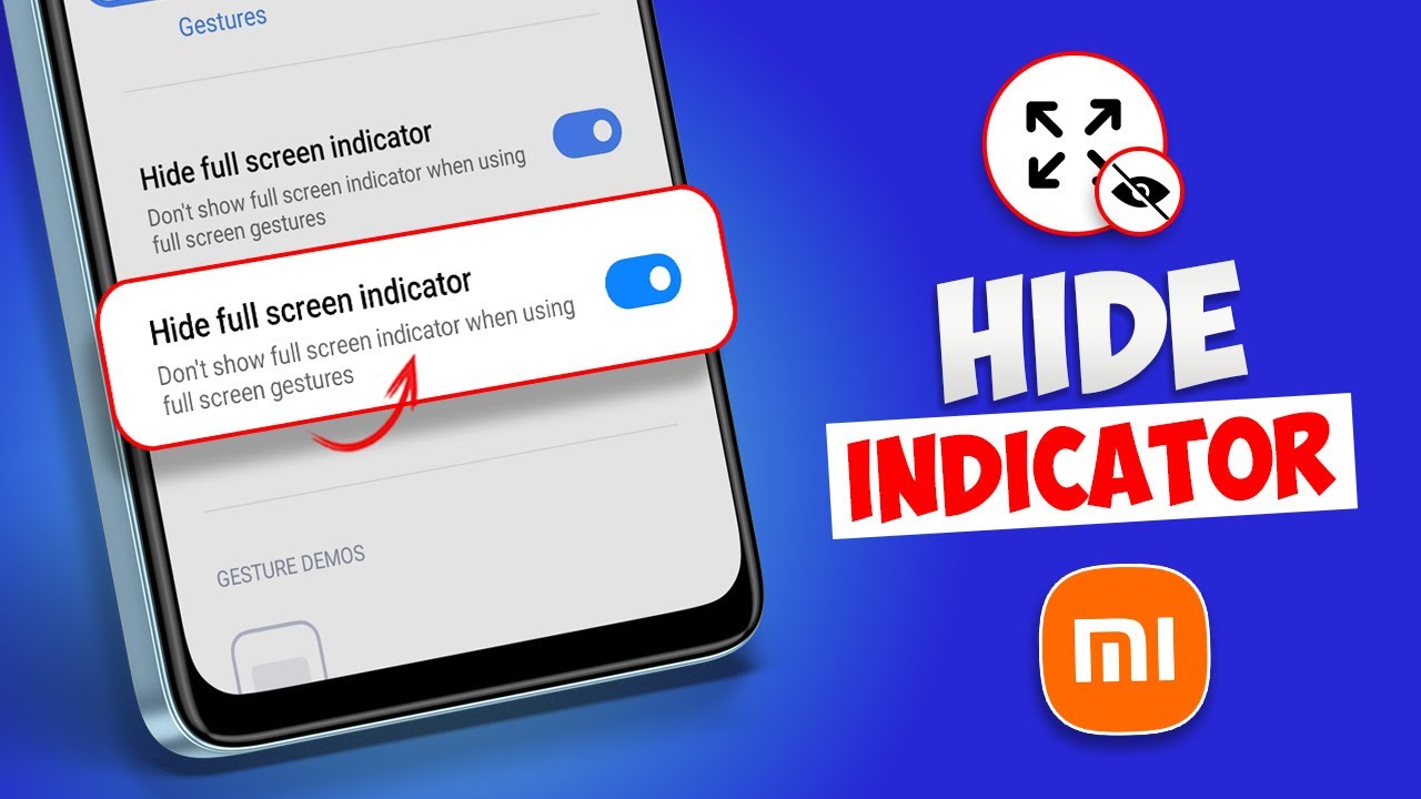 How to Hide Full Screen Indicator on Xiaomi Phones - YouTube