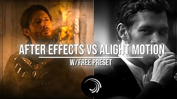 ALIGHT MOTION VS AFTER EFFECTS EDIT🥶 BADASS AE INSPIRED FREE PRESET || ALIGHT MOTION EDIT 🥵