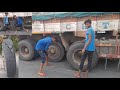 Fire Boys' !!! Heavy Load Truck !! Replace The Tyre Hills Road @ Quick