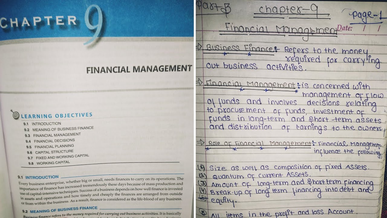 case study class 12 financial management