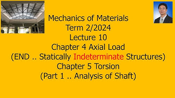 10 Ch 4 END Ch 5 Torsion Part 1 Mech of Materials Inter Prog 2 2024 Nov 28 2024