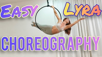 Beginner Aerial Hoop CHOREOGRAPHY Tutorial ( easy lyra flow)