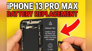 iPhone 13 Pro Max Battery Replacement – Solving “Unknown Part” in Minutes!