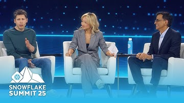 Snowflake Summit 2025 Opening Keynote With Sridhar Ramaswamy, Sam Altman, And Sarah Guo