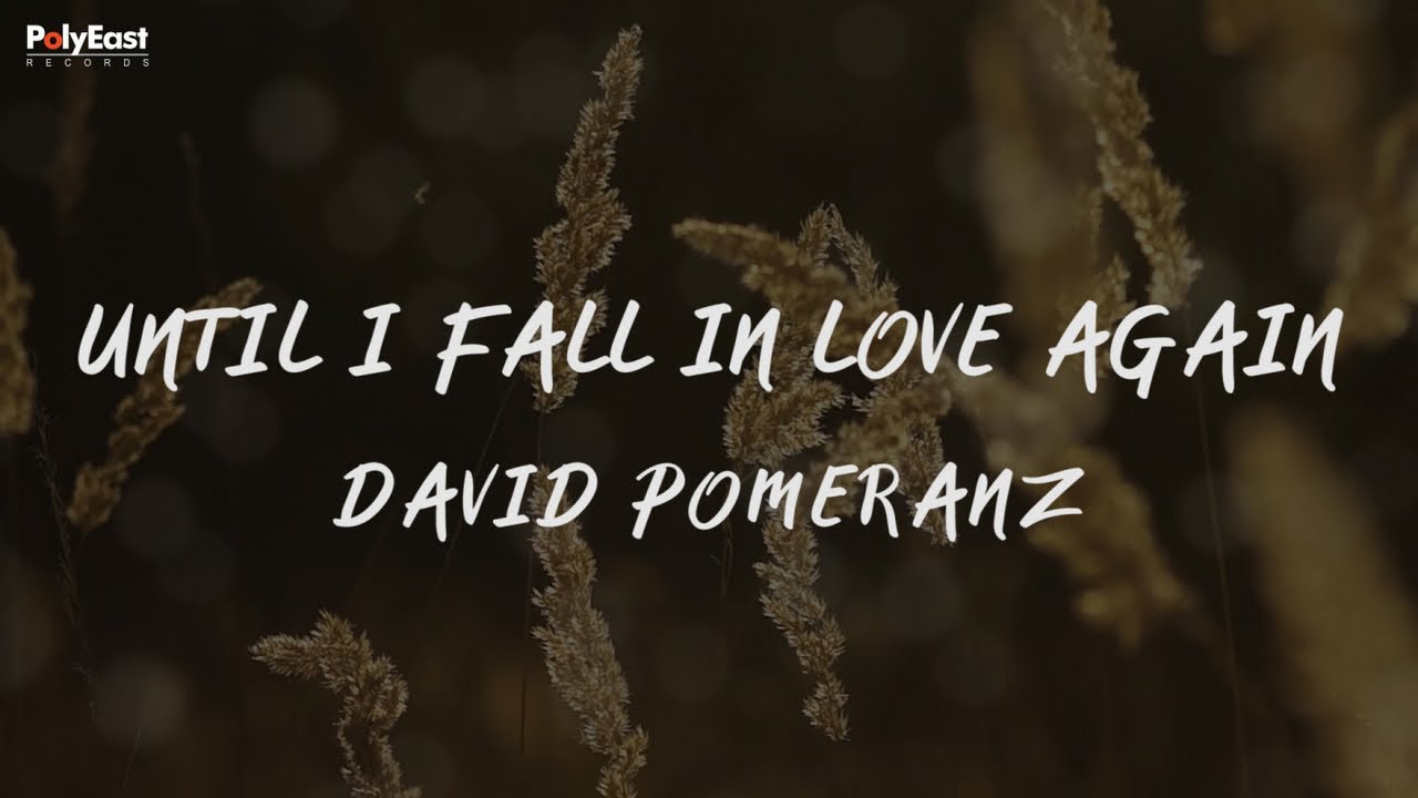 тБгDavid Pomeranz - Until I Fall In Love Again (Official Lyric Video)