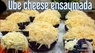 How to make ube cheese ensaymada| super cheesy with cream cheese icing| Bake N Roll