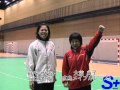 ハンドボール2008北京オリンピックアジア予選（再戦）　日本代表　大前 典子（北國銀行）・田代 ひろみ（広島メイプルレッズ）
