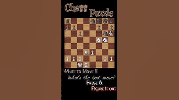 What’s the Best Move? | Chess Puzzle | EP 065 | Could you figure it out? 😉😉
