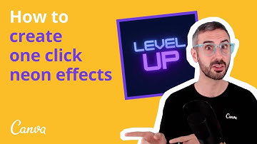 How to Create GLOWING LETTERS with Canva