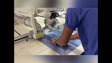 Zipper attach with lesar cutting by Template pattern