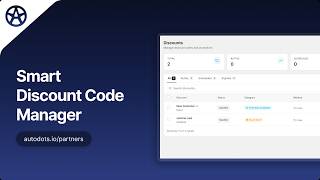 Smart Discount Code Manager - Creating Promotions on Autodots
