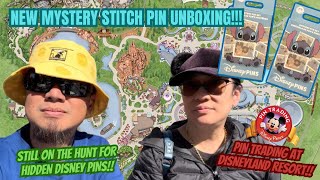 New Mystery Stitch Pin Unboxing | Hunting 2024 Hidden Disney Pins | Pin Trading at Disneyland Resort