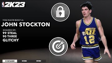 THIS POINT GUARD BUILD GETS 99 STEAL WITH INSANE BADGES! THE BEST JOHN STOCKTON BUILD NBA 2K23!