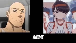 anime vs reddit ( the rock reaction meme) 🤨 🥵