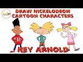 Step by step hey arnold drawing tutorial