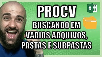 COMO FAZER PROCV EM DIVERSOS ARQUIVOS , PASTAS E SUBPASTAS NO EXCEL  PASSO A PASSO