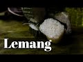 Lemang  glutinous rice wrapped in banana leaf