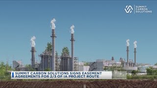 Summit Carbon Solutions Signs Easement Agreements For 2\/3 Of Iowa Project Route