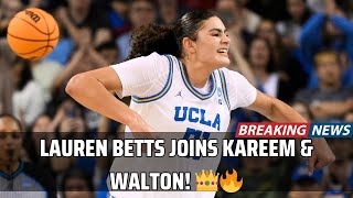 Lauren Betts Joins UCLA Legends! 💙🔥 Dominates in NCAA Tournament । USA TODAY NEWS