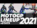 NEW ! MOTOGP 2021 LINEUP + STATS  - Riders & Teams - Full HD