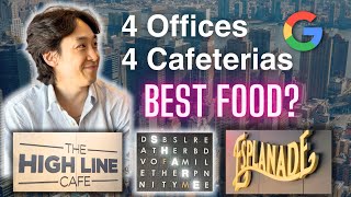 Top 4 Google NYC Food Showdown! Unveiling the CRAZIEST Office Cafeterias (Ft. Waiter-Serviced Cafe?)