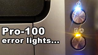 Flashing Lights Error Code for Canon Pro 100 Printer