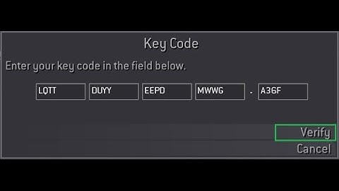 HOW TO FIX PROBLEM WITH KEY CODE IN  CALL OF DUTY MW4?!