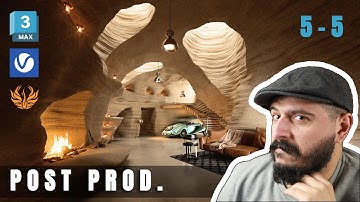 3DS MAX CAVE SCENE PT.5 POST PRODUCTION ثري دي ماكس
