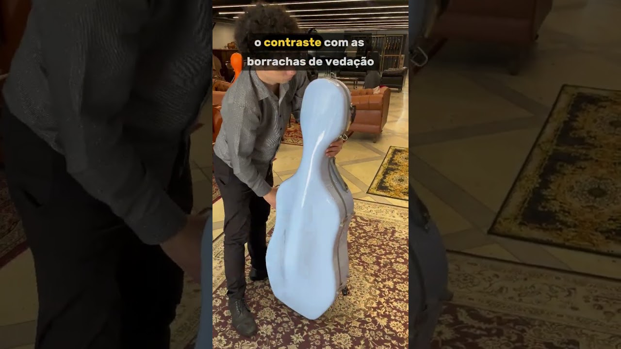 Esse estojo de violoncelo chama atenção