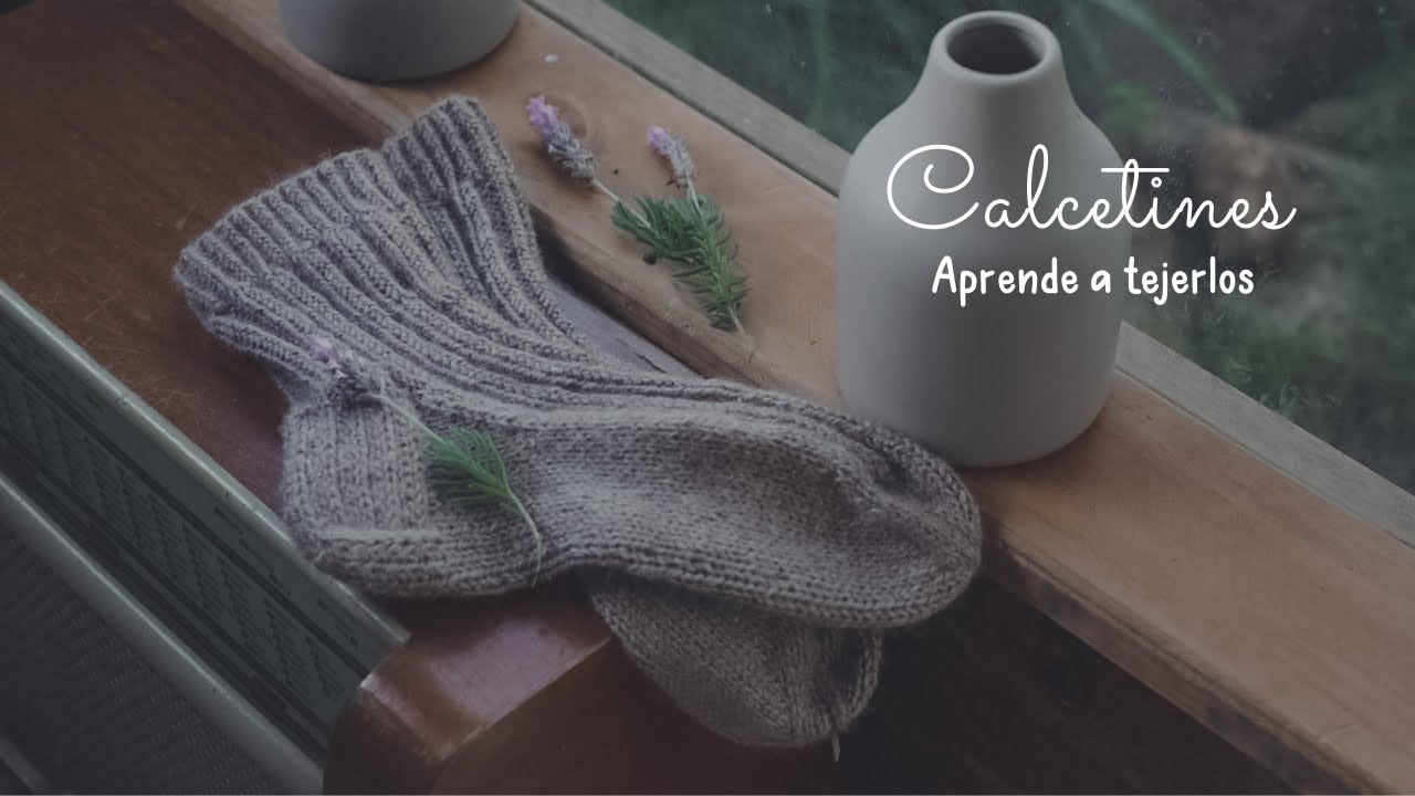 Te enseño a tejer CALCETINES en agujas de doble punta | paso a paso