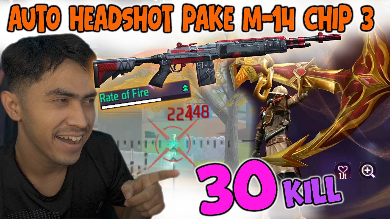 30 KILL SOLO VS SQUAD AUTO HEADSHOT PAKE M-14 CHIP 3 !! GILA BARBAR NO AUTO AIM SCOP