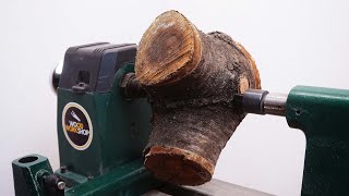 Woodturning a Cherry Log