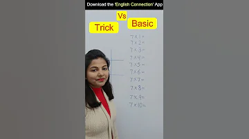Best Trick For The Table Of 7 Arti Ki Maths Trick Vedic Maths Shorts 