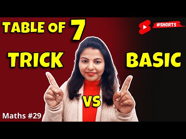 Best Trick for the Table of 7 | Arti ki Maths Trick | Vedic #Maths #shorts class=